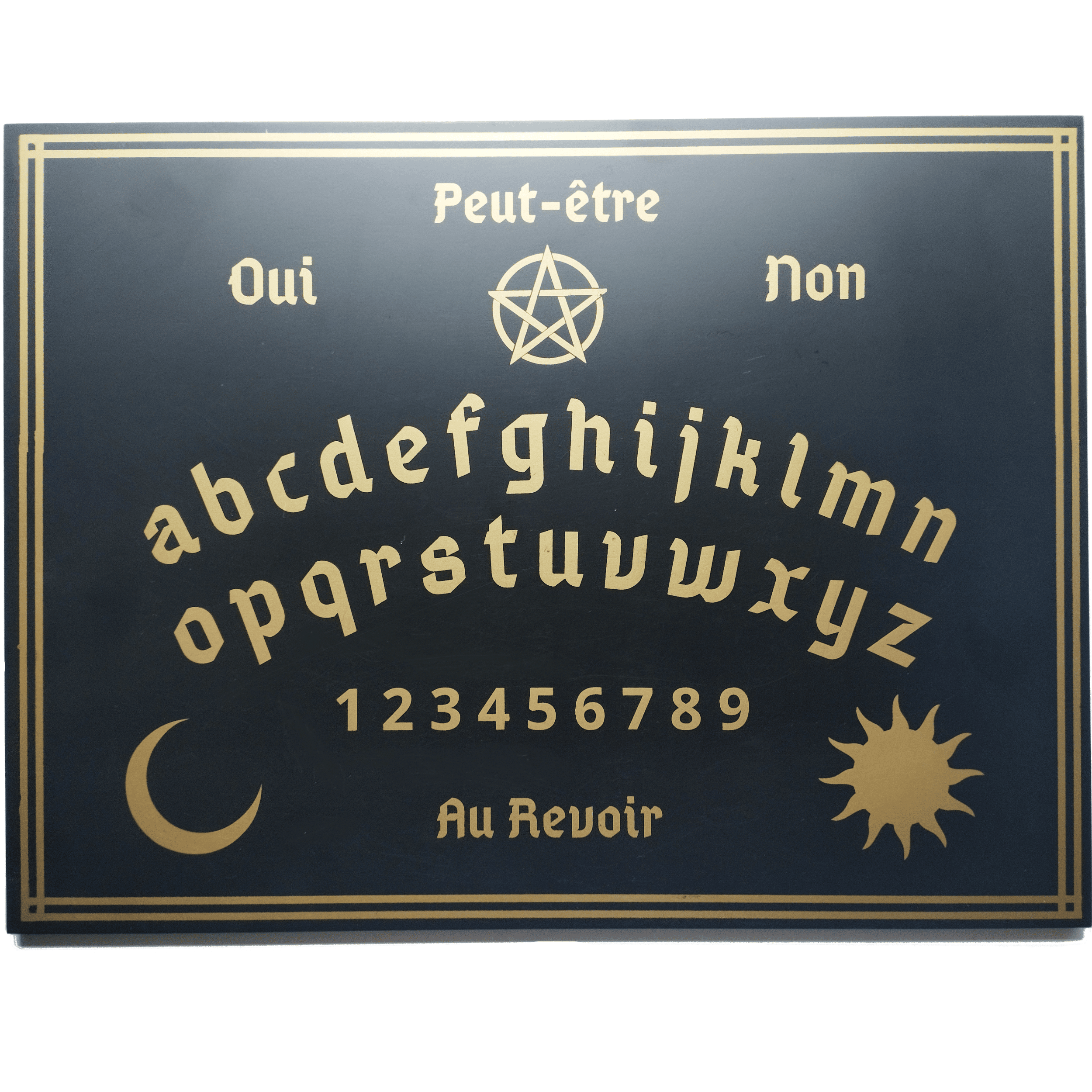 Ouija, Planche de Ouija Authentique en Bois gravé