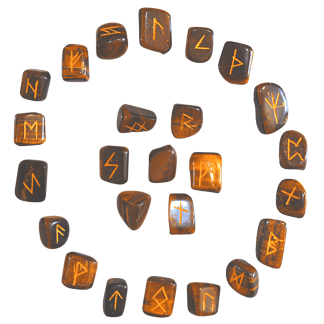 Runes divinatoires œil de tigre